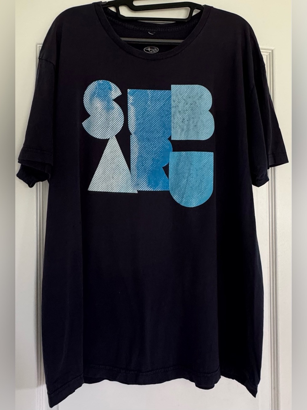Subaru Graphic Logo T-Shirt XL Dark Navy Blue Short Sleeve Car Enthusiast Tee